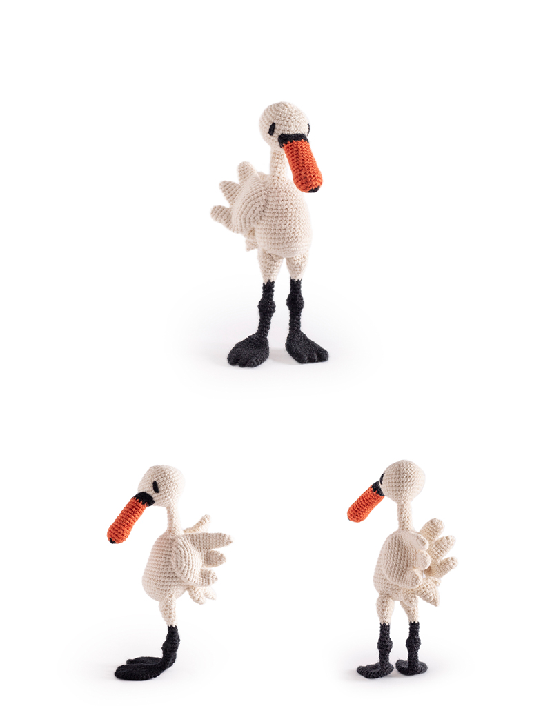 toft ed's animal margot the swan amigurumi crochet
